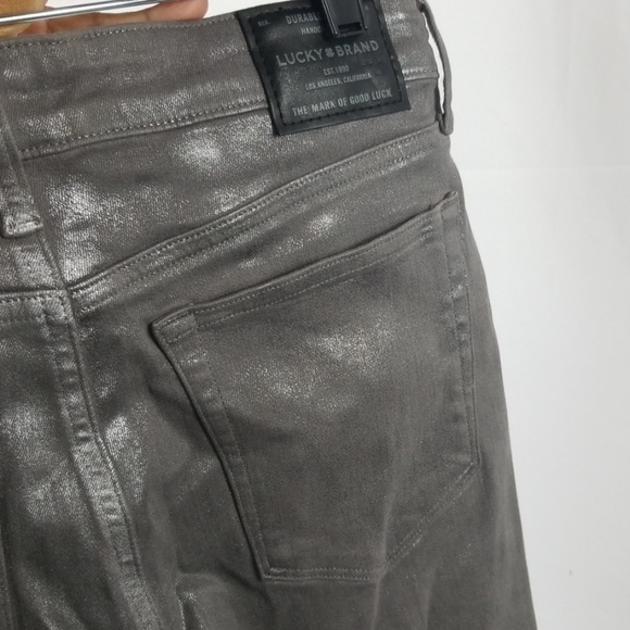 Lucky Brand Ava Skinny Coated Silver Gray Mid Rise - Picture 6 of 6